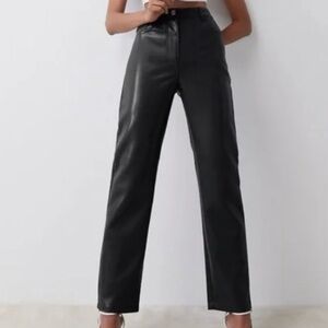Wilfred Black Leather Trousers